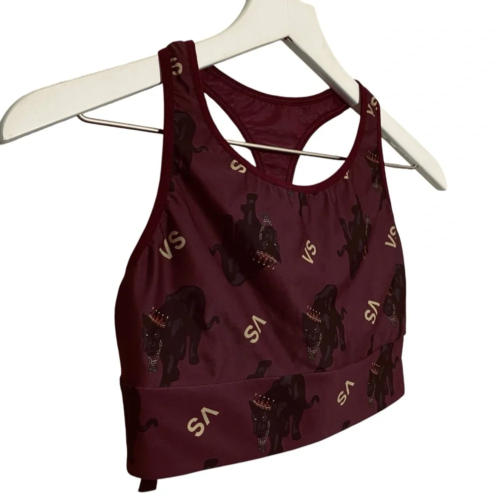 Victoria's Secret The Player Crown Racerback Sports Bra Wireless Size Medium‎